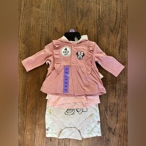 Disney Minnie Mouse Pink Kids Outfit Set